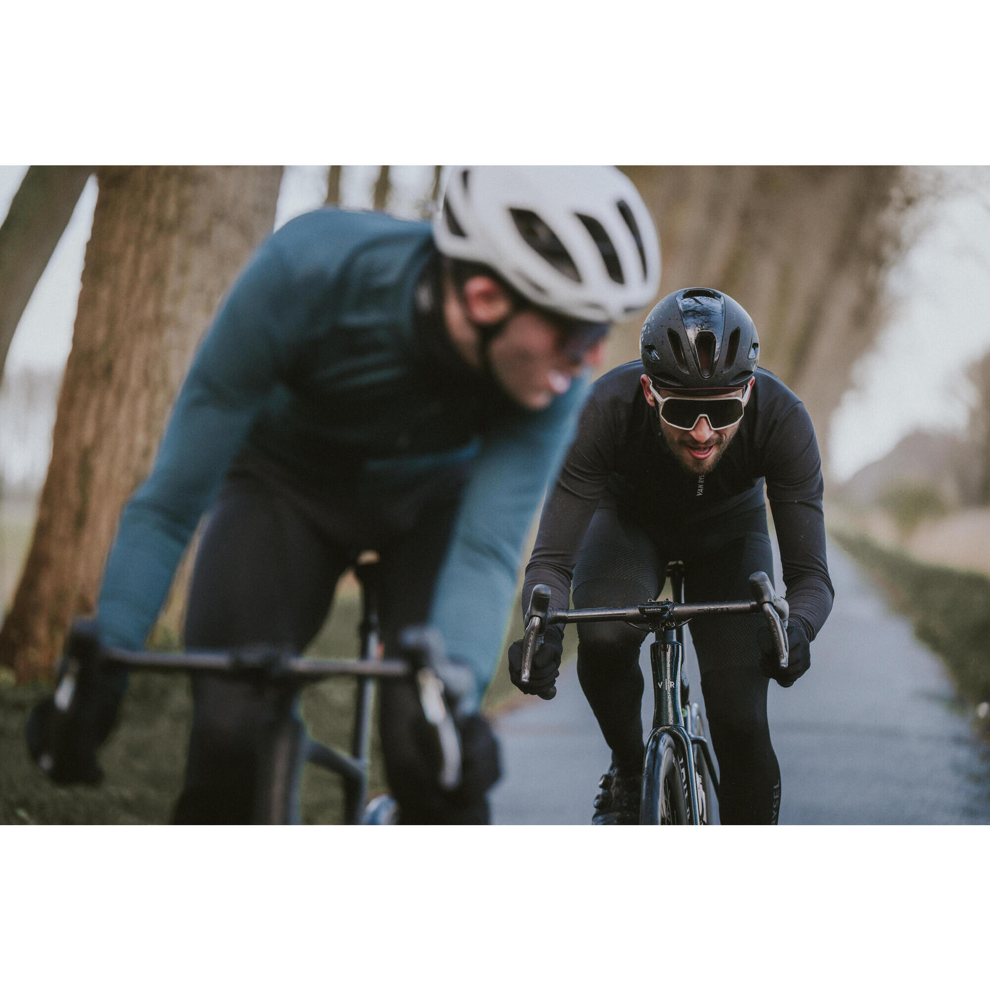 CALZAMAGLIA DA CICLISMO SU STRADA INVERNALE RACER NERA PER UOMO