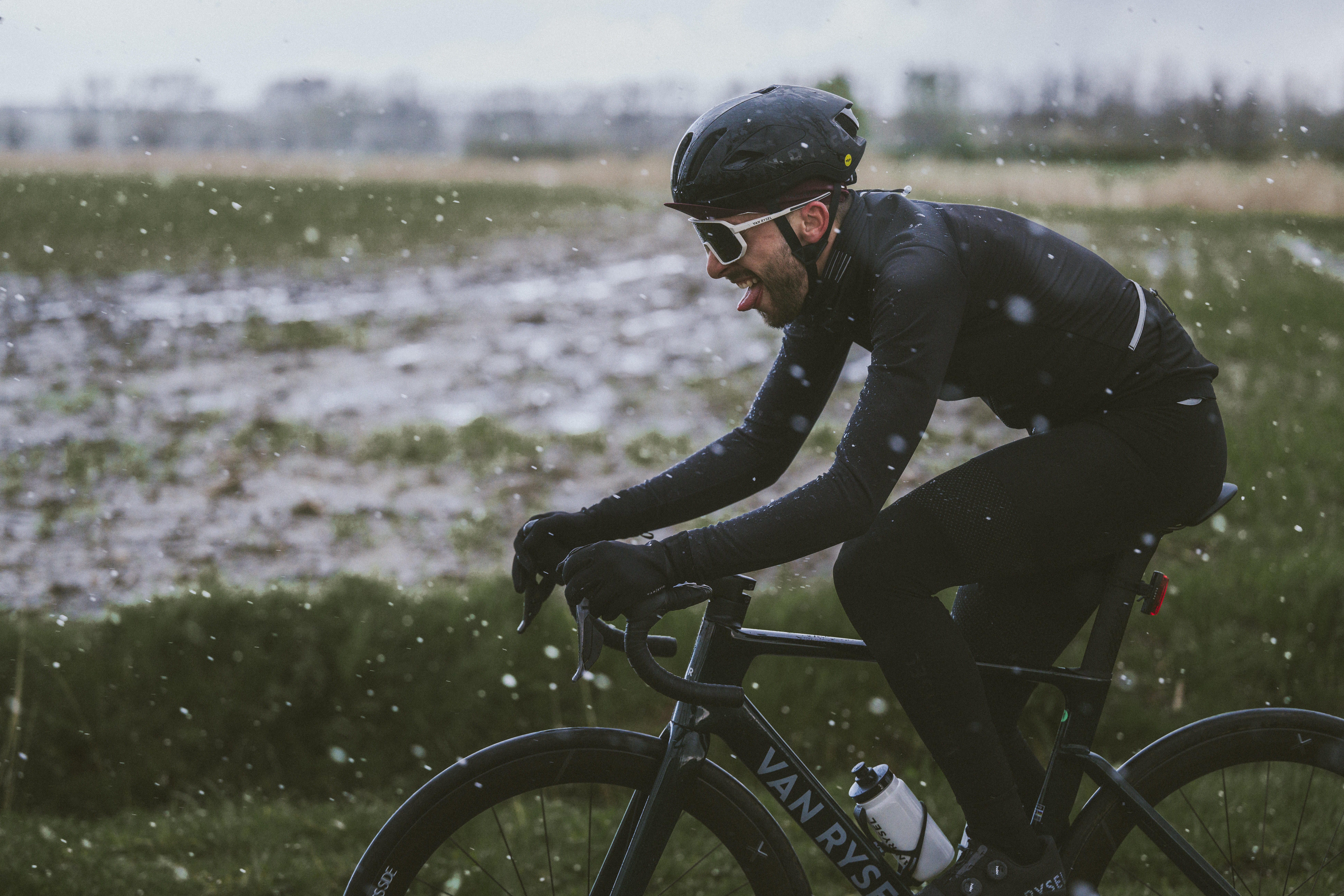 Men's Warm Road Cycling Jacket - Racer 2 Black - VAN RYSEL