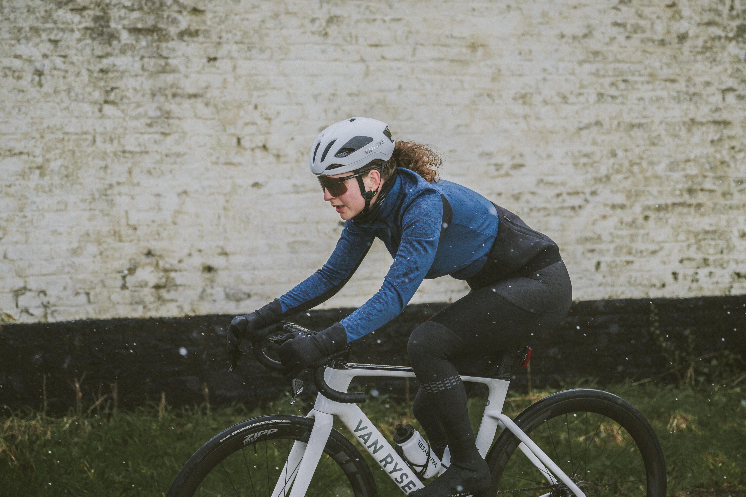 Women's Road Cycling Winter Jacket RCR-Blue 8/14