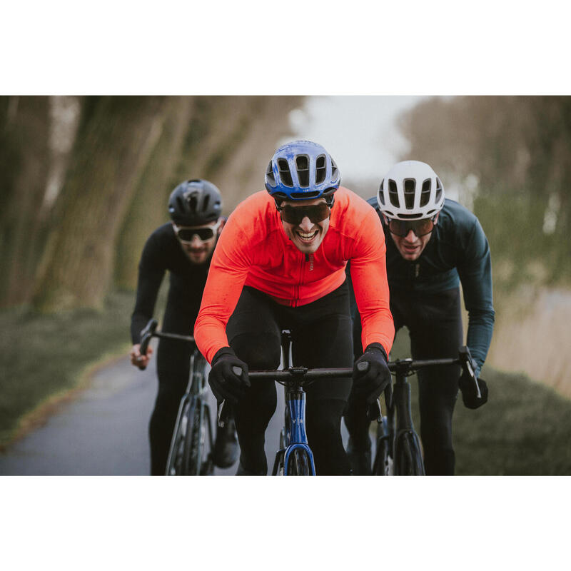 Winter fietsjas voor heren Racer 2 oranje