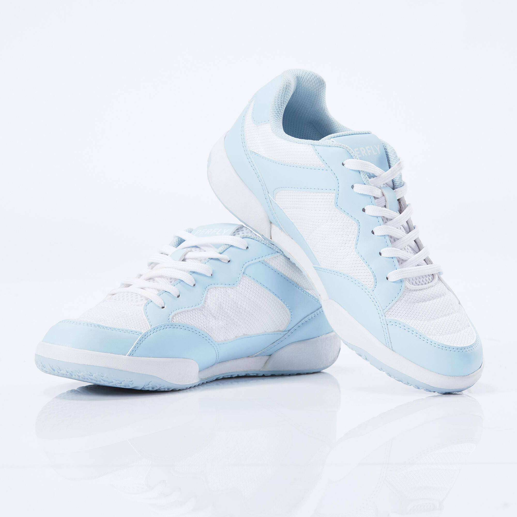 WOMEN BADMINTON SHOES BS 190 BLUE GREY