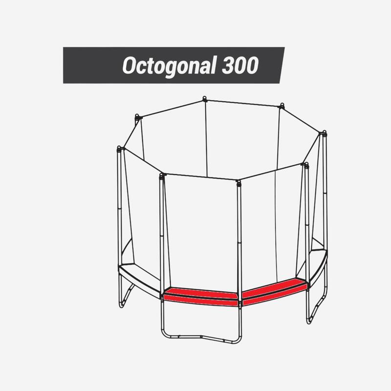 Espuma de Proteção (1/4) de Mola de Trampolim Octogonal 300 - Peça Substituição