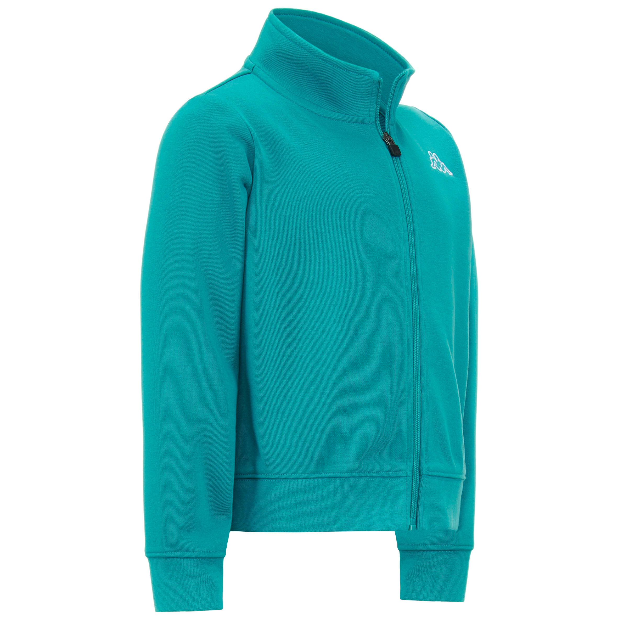 Felpa con zip verde acqua KAPPA 4/6