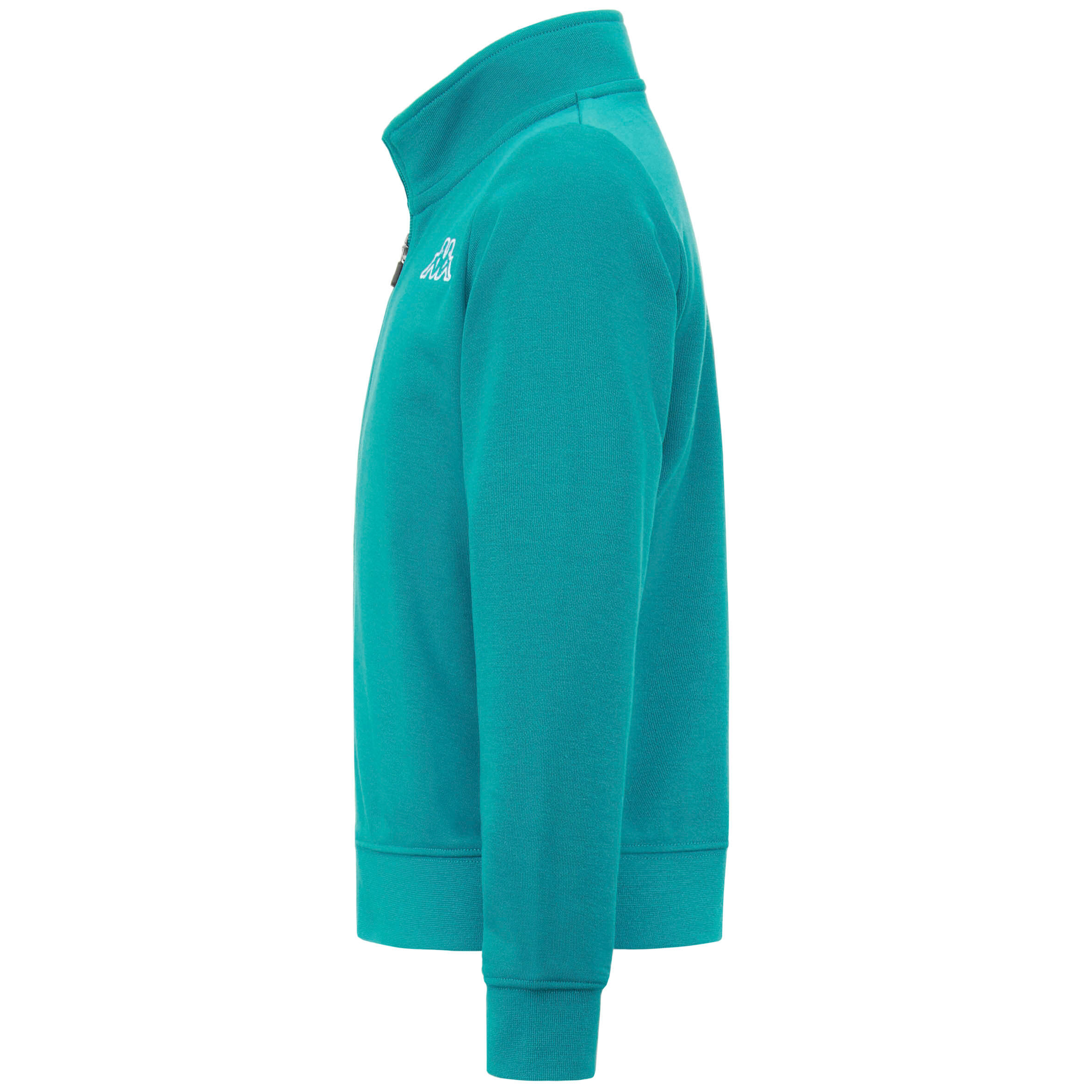 Felpa con zip verde acqua KAPPA 5/6