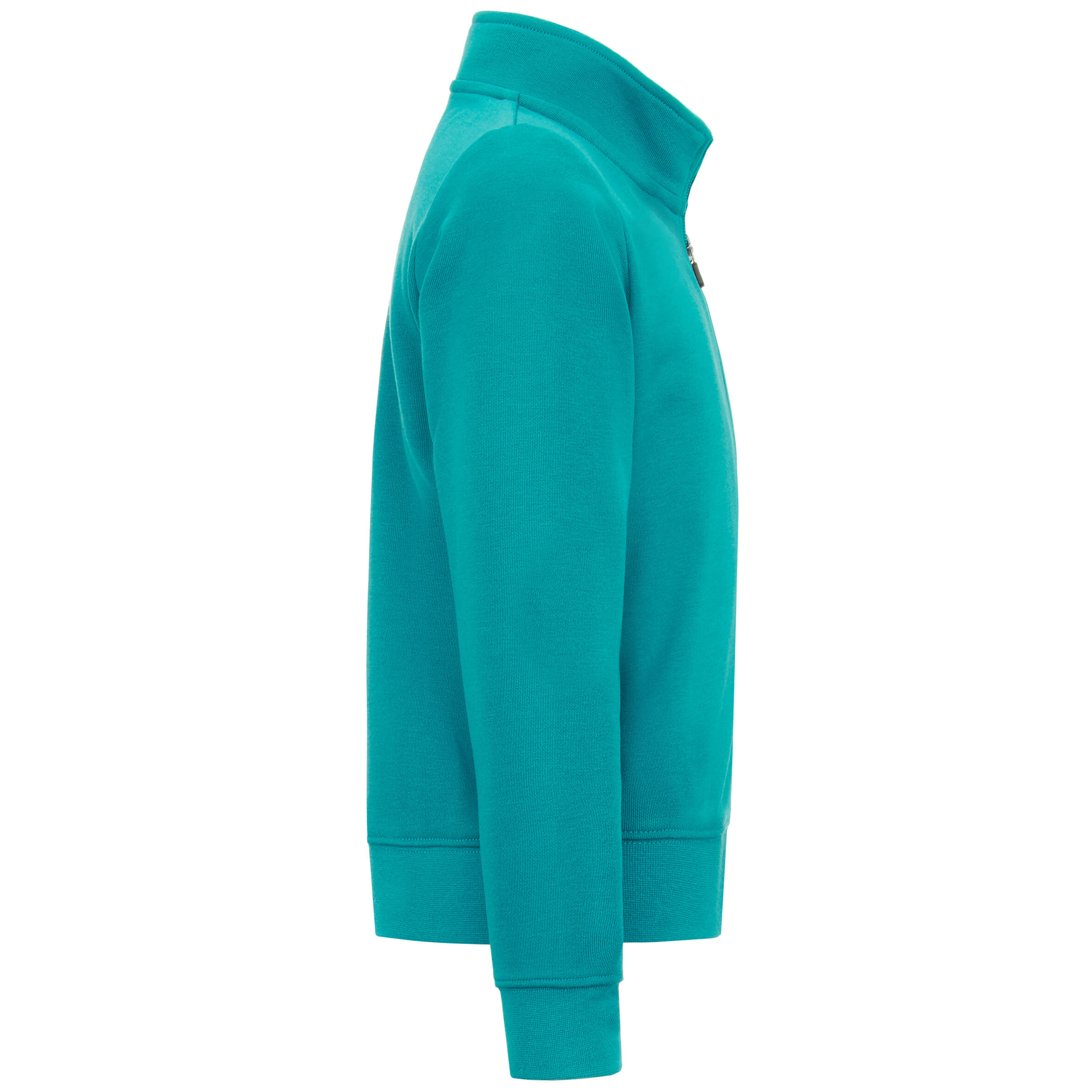 Felpa con zip verde acqua KAPPA 3/6
