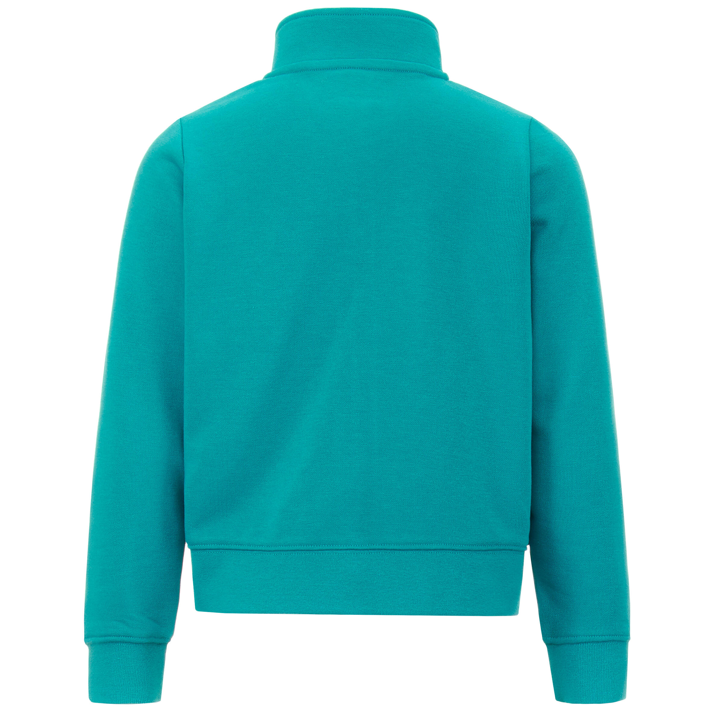 Felpa con zip verde acqua KAPPA 2/6