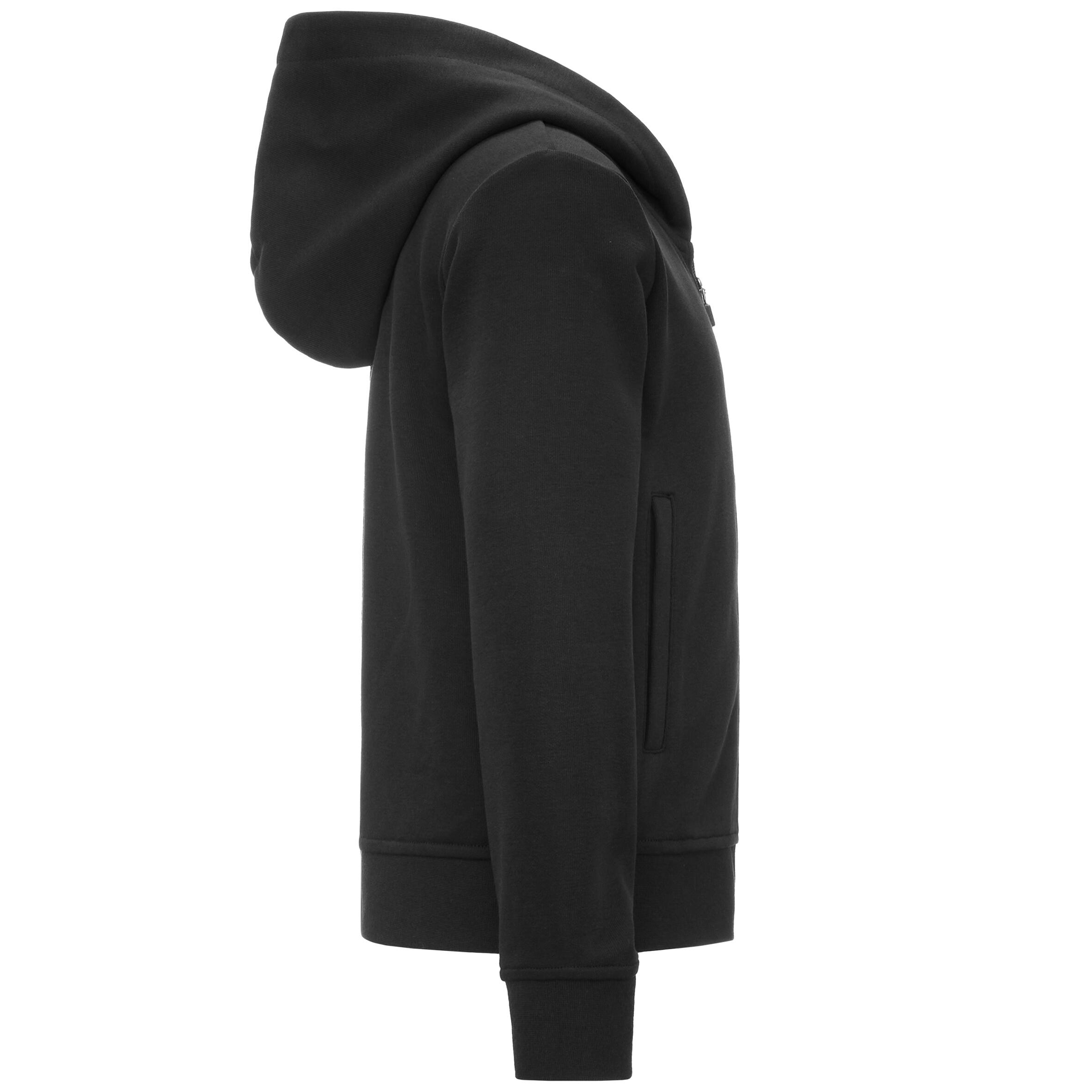 Felpa Kappa bambino con cappuccio nera KAPPA Decathlon