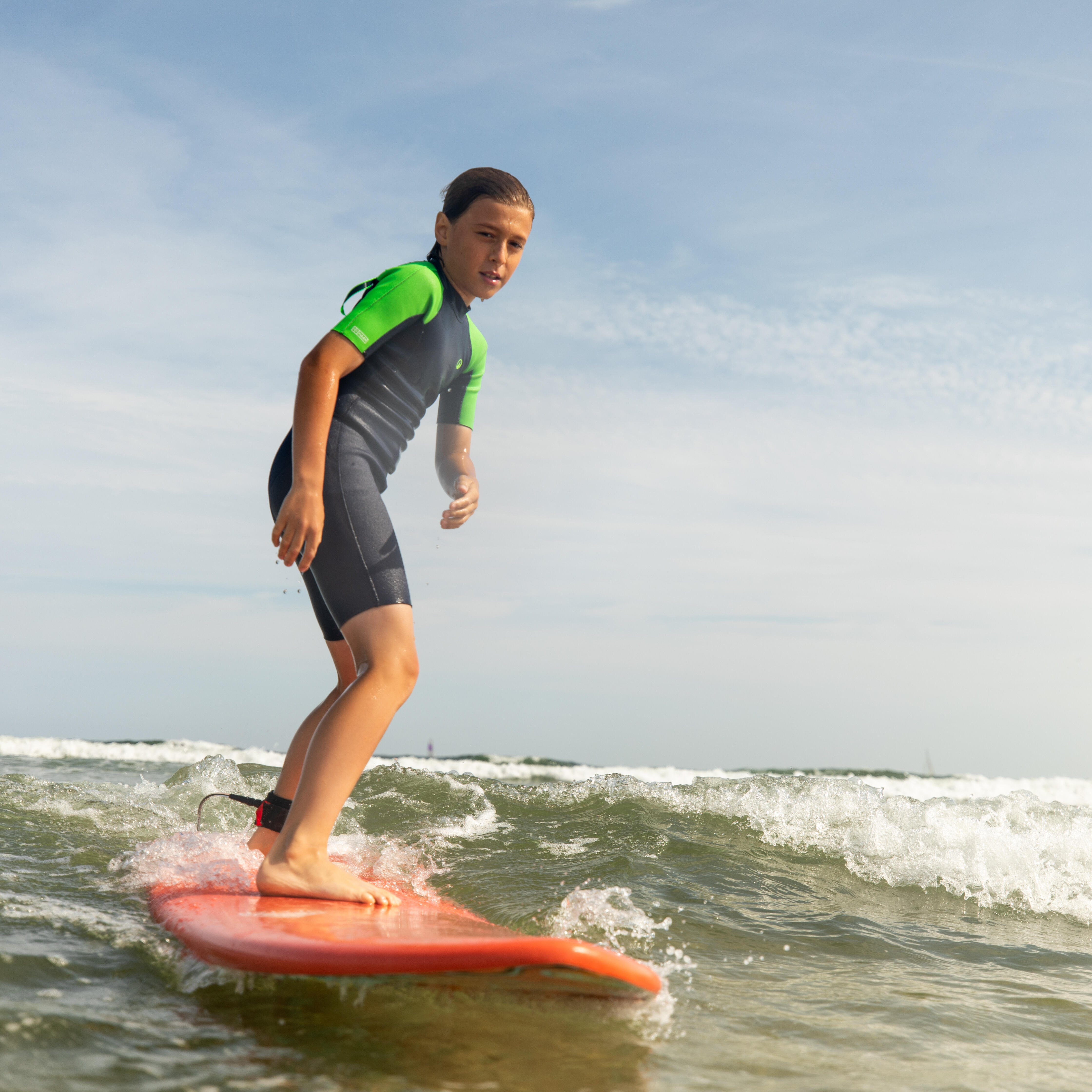 Kid's Surfing Shorty Wetsuit 1.5 mm – Yulex 100 - OLAIAN
