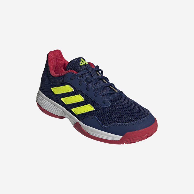 Veelzijdige tennisschoenen voor kinderen Game Spec multicourt blauw geel