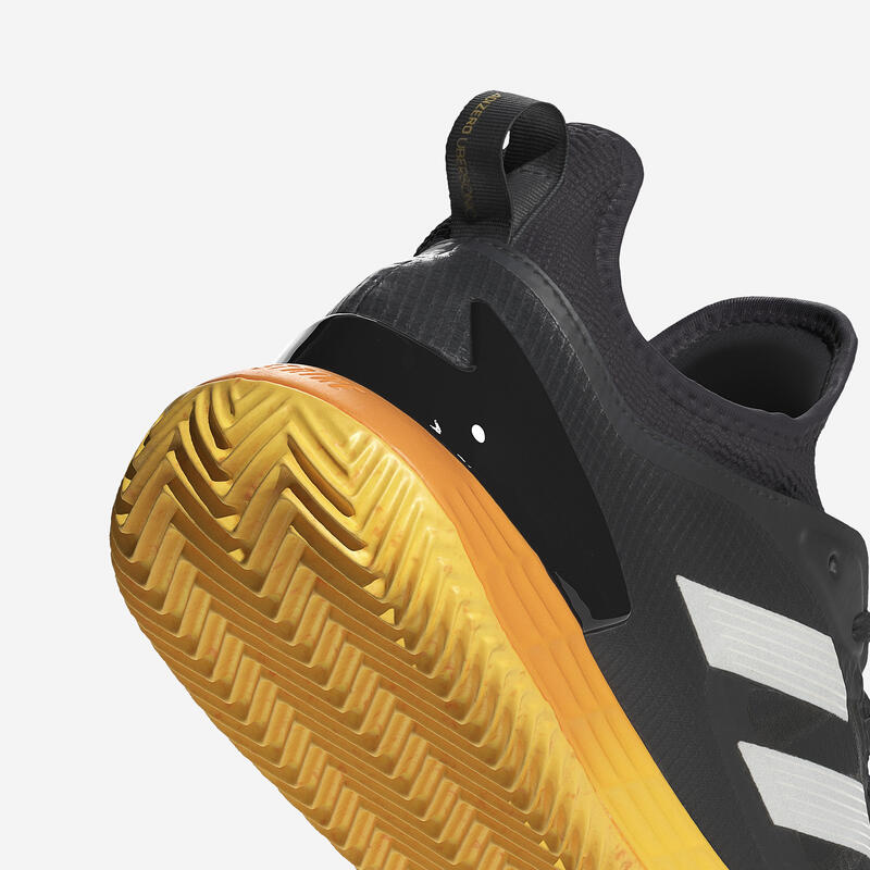 Chaussures de tennis légères terre battue homme, Adidas Ubersonic noir jaune