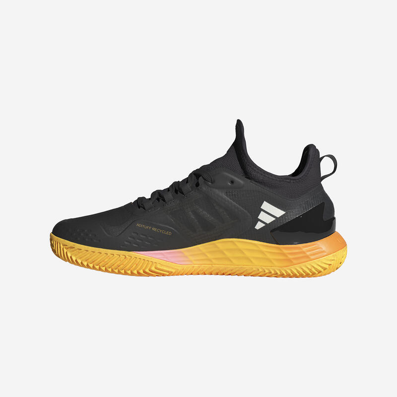 Zapatillas de tenis ligeras tierra batida hombre, Adidas Ubersonic negro amarillo