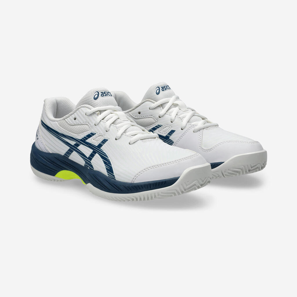Bele dečje patike za tenis na šljaci GEL GAME