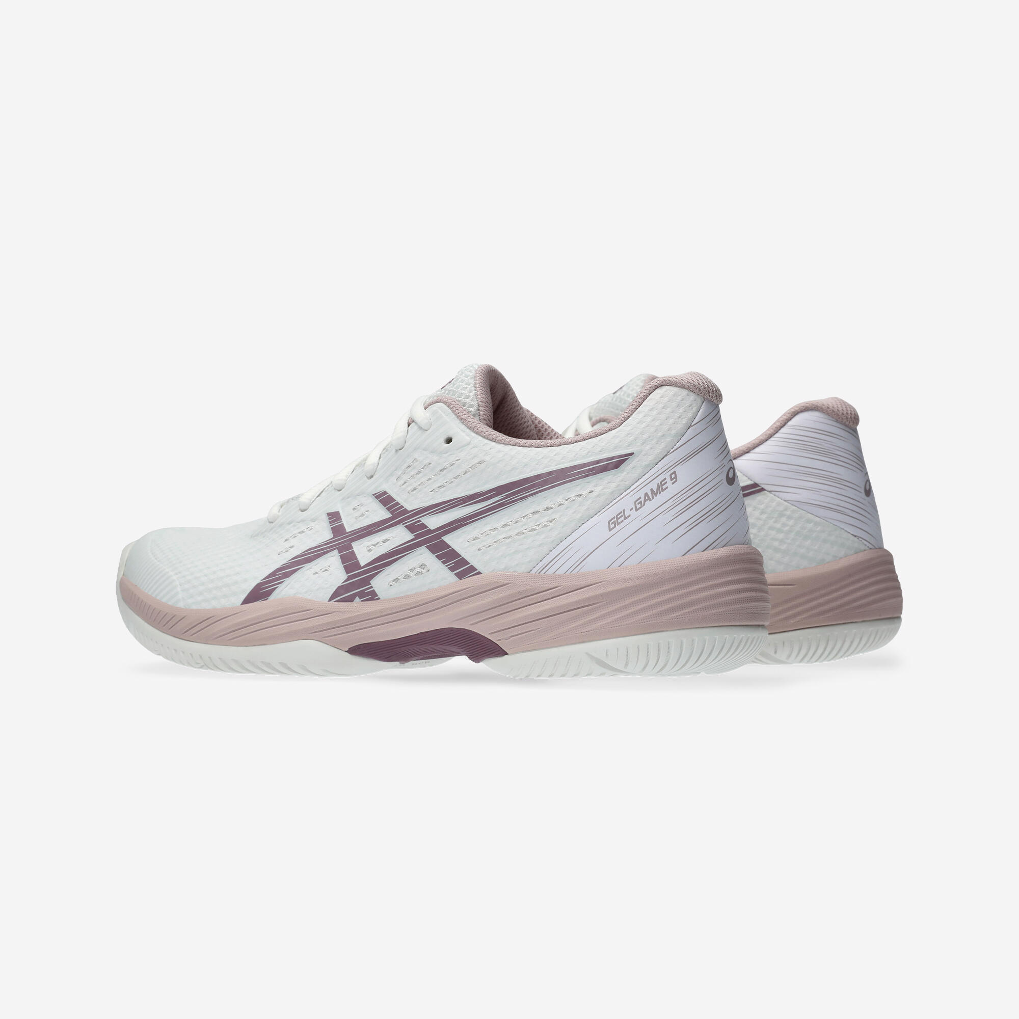 Women's comfortable multicourt tennis shoes- asics gel game 9 white