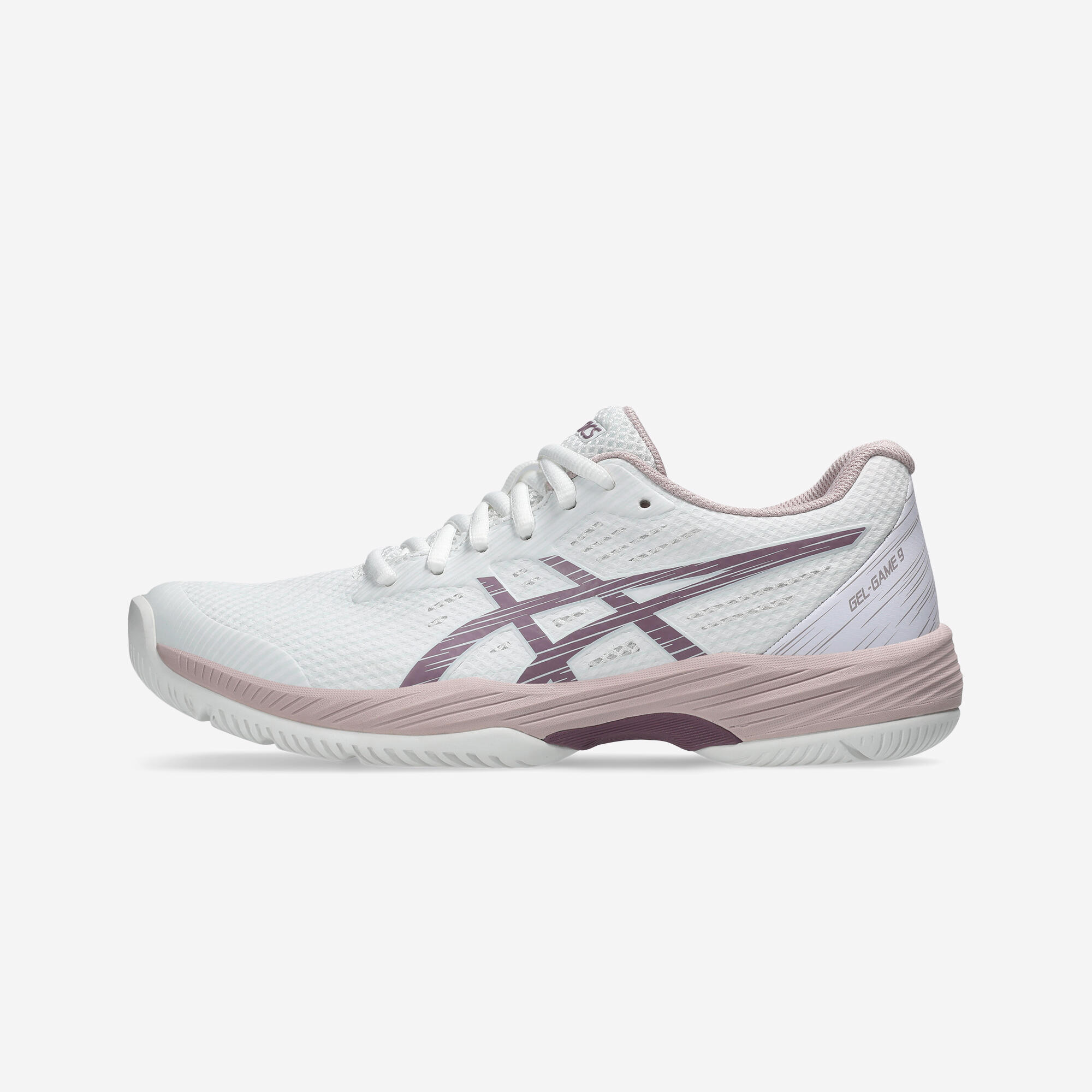 Women's comfortable multicourt tennis shoes- asics gel game 9 white