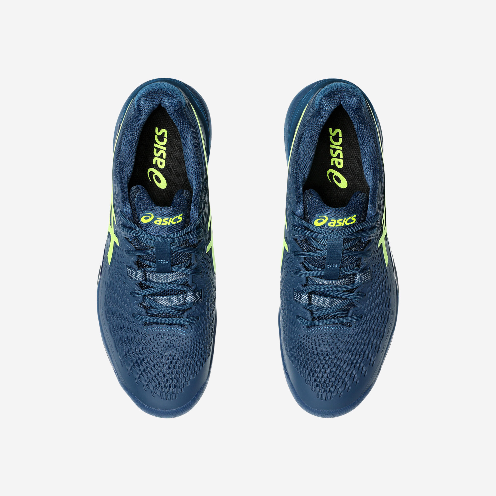Tennisschoenen voor heren Gel Resolution 9 gravel blauw geel 6/7
