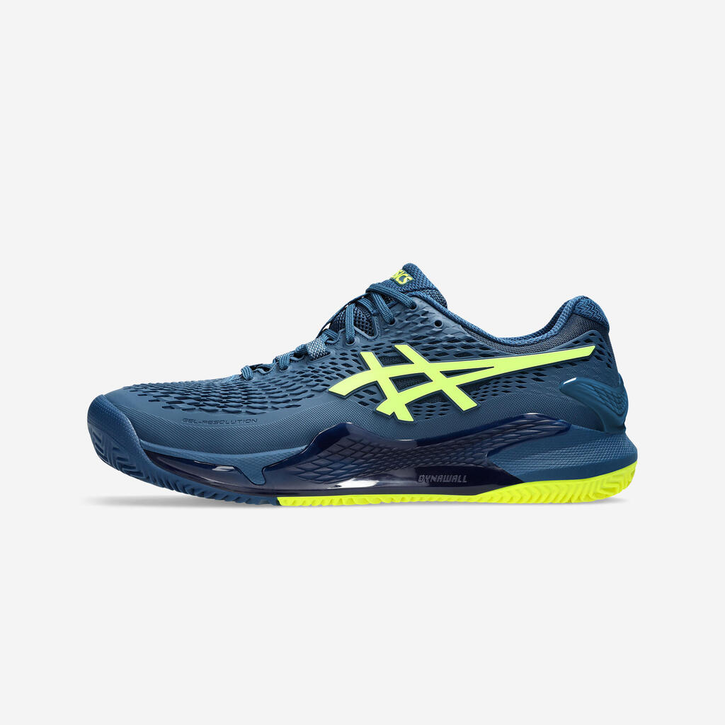 Men's Clay Court Tennis Shoes Gel Resolution 9 - Blue/Yellow