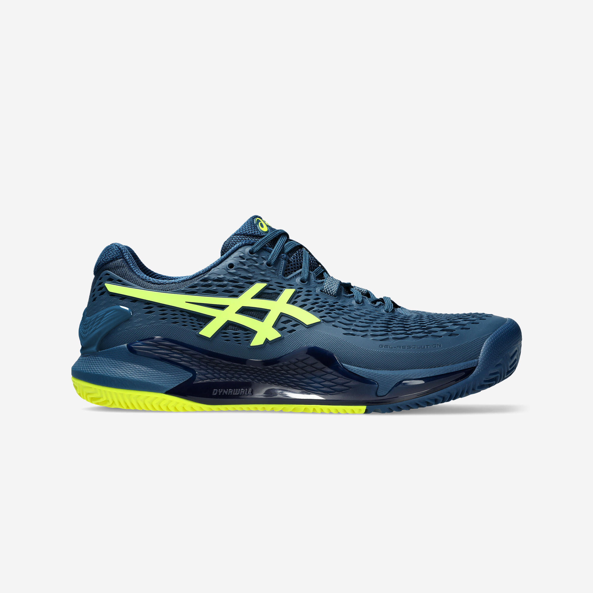 ASICS Zapatillas de tenis Hombre tierra batida Asics Gel Resolution 9 azul amarillo