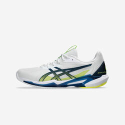 Chaussure de tennis homme terre battue , Asics gel solution speed ff 3 blanche