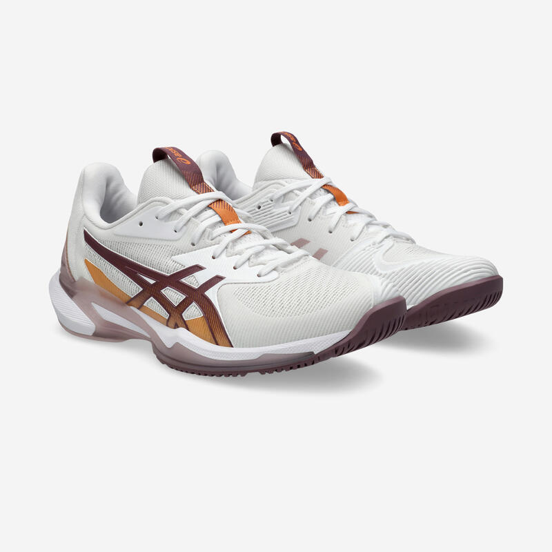 Chaussure de tennis femme multicourt, asics gel solution speed ff 3 blanc