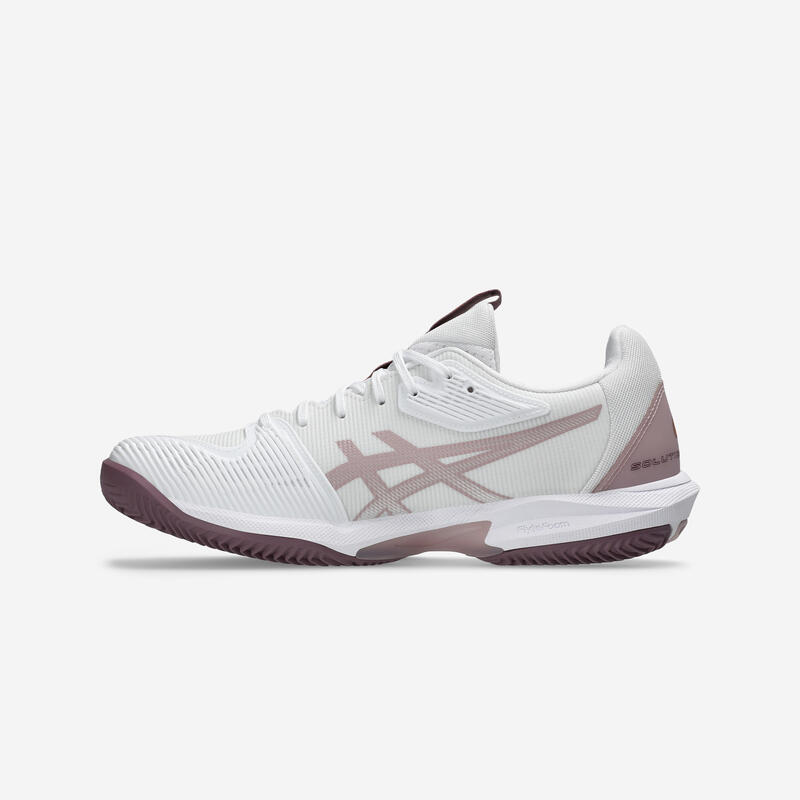 Chaussure de tennis femme terre battue, asics gel solution speed ff3 blanc