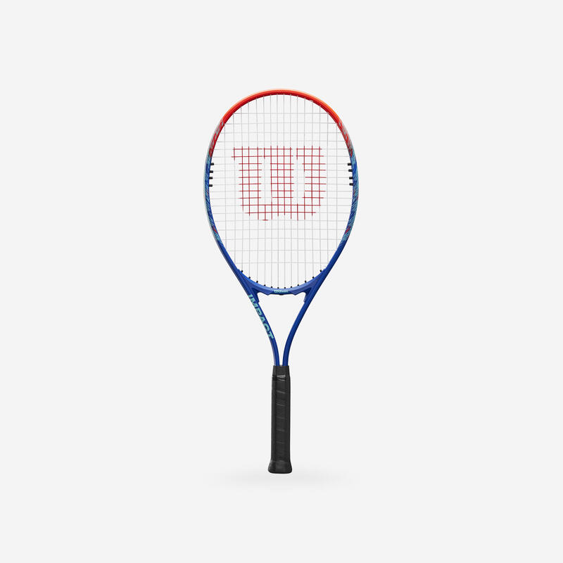 Rachetă de tenis, adult, începător, aluminiu, Wilson Impact albastru-roșu.