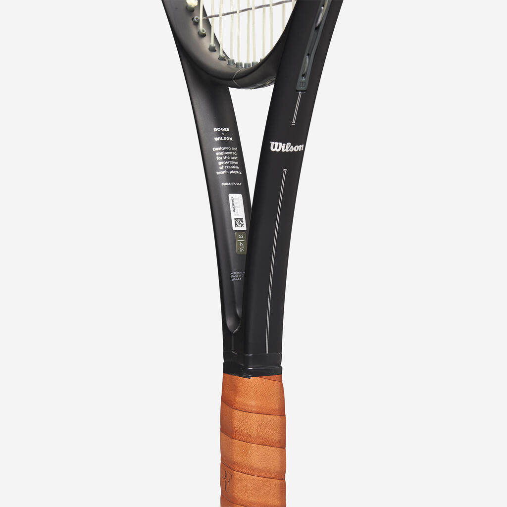 Suaugusiųjų teniso raketė be stygų „Roger Federer 01 Pro“, 320 g, juoda