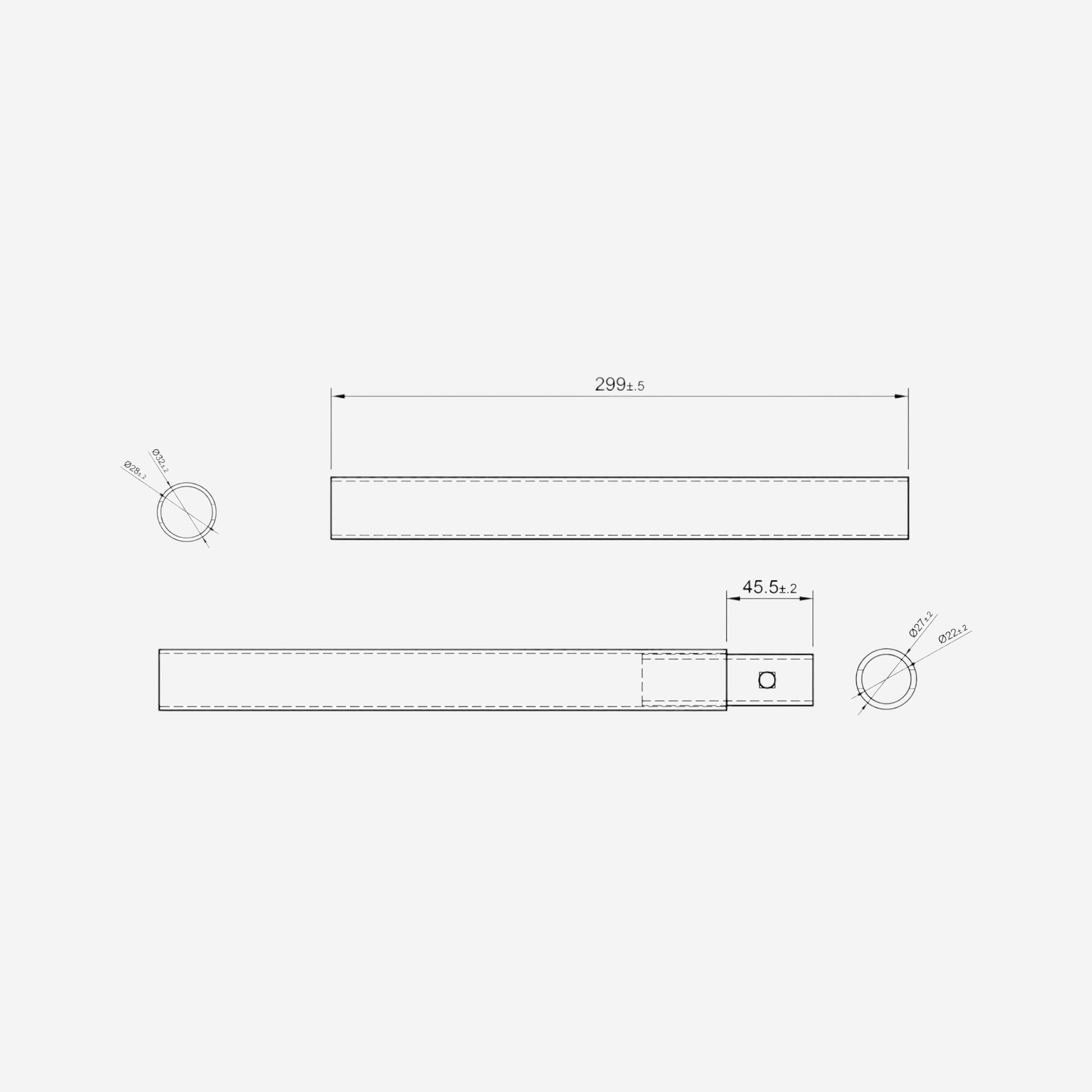 Extension de barre droite, pièce détachée musculation, barre de traction porte 7/8