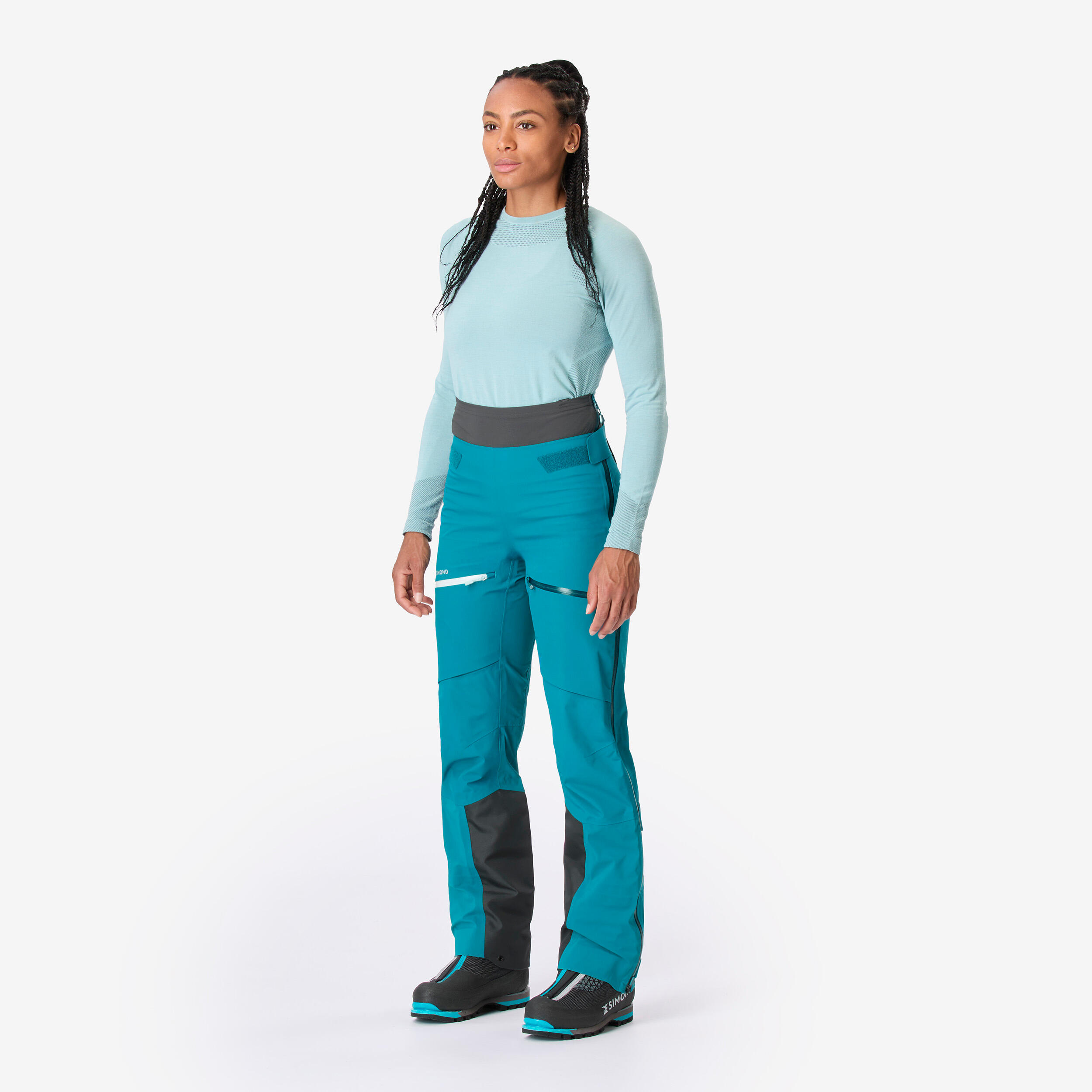 Funktionshose Bergsteigen Damen - Ice türkisblau  3/11