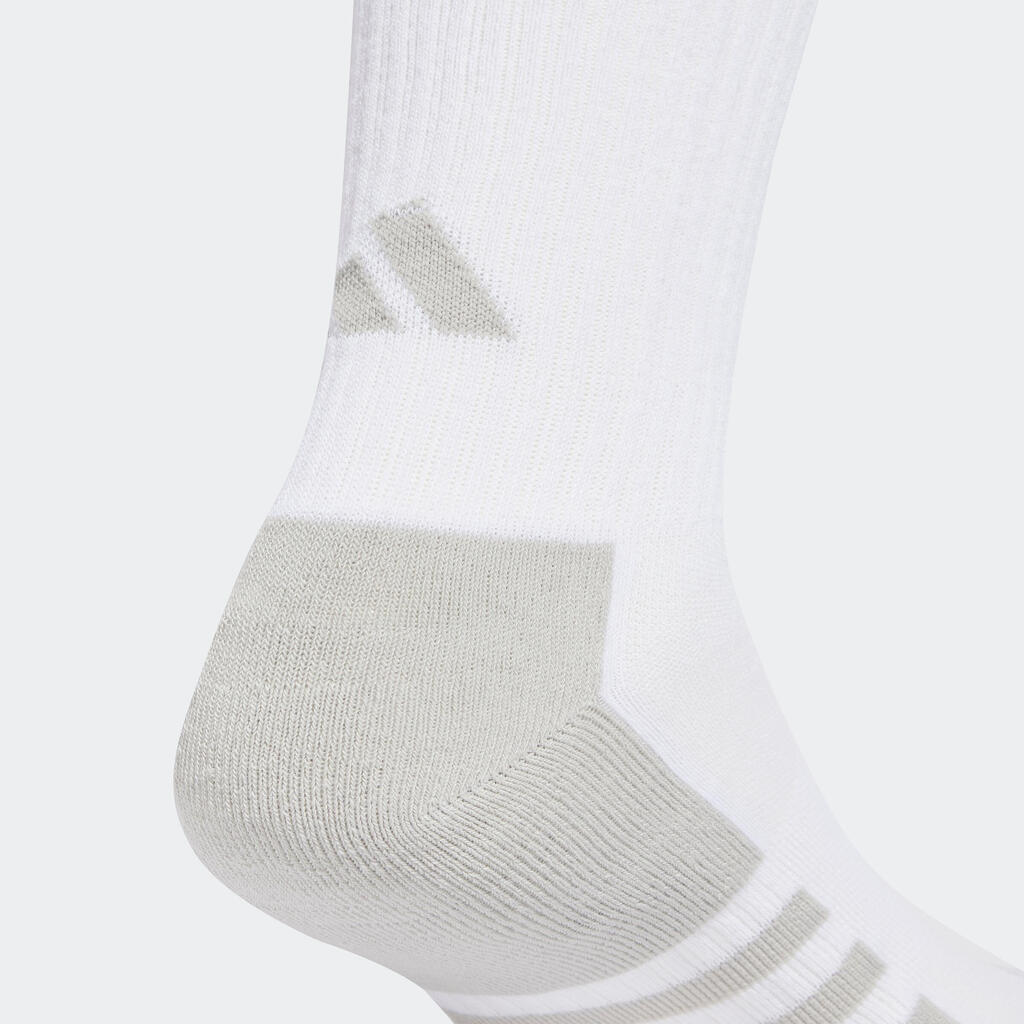 3-Stripe High Socks - White