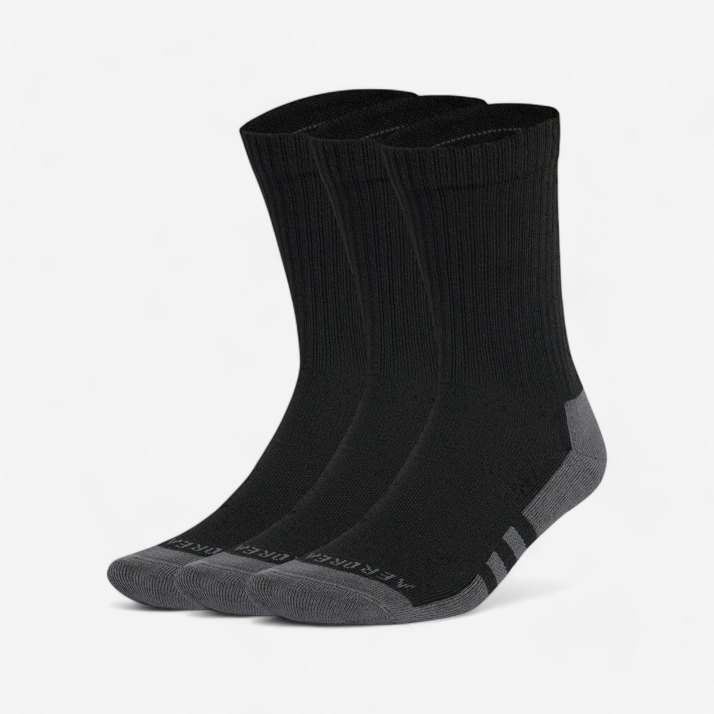 Vysoké ponožky Adidas s tromi pásikmi čierne 37-39