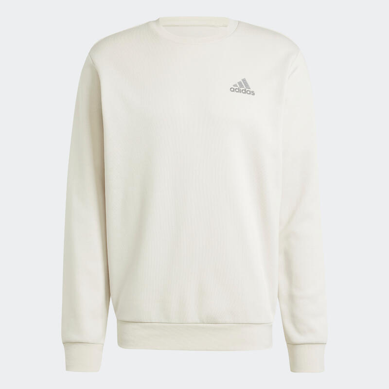 Felpa ADIDAS uomo palestra leggera beige