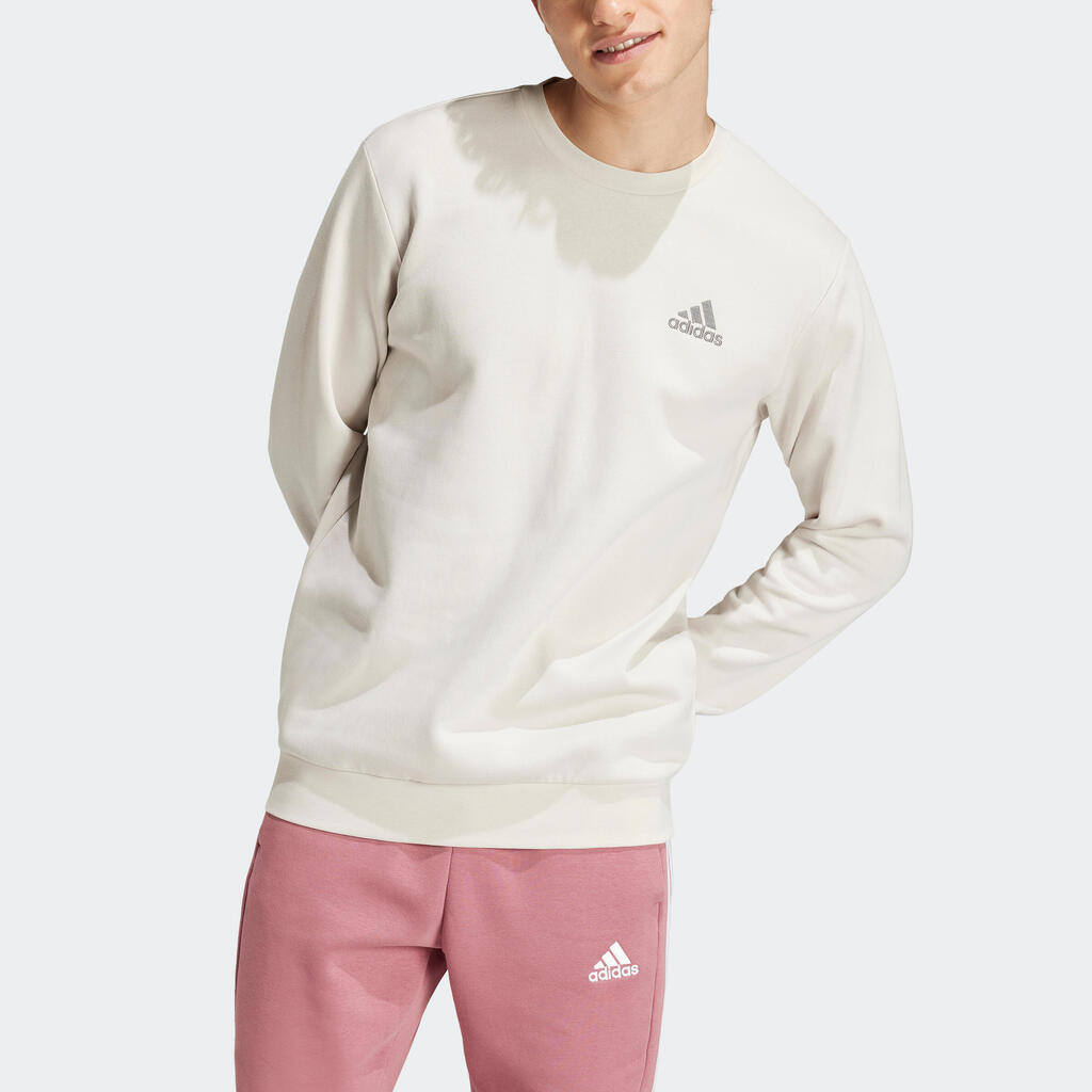 Men's Low-Impact Fitness Sweatshirt - Beige