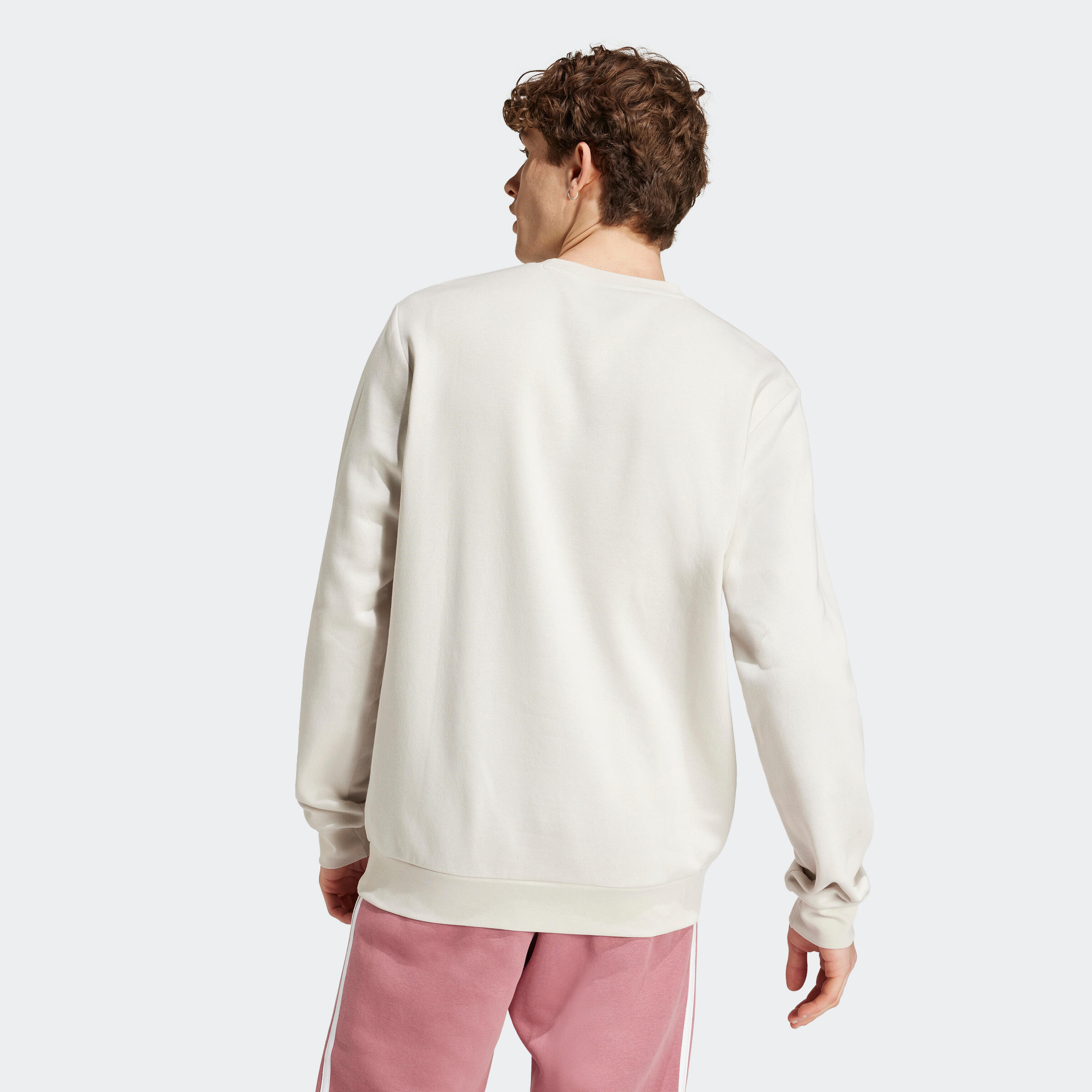 Seconde vie - SWEAT-SHIRT DE FITNESS SOFT TRAINING ADIDAS HOMME BEIGE 3/6