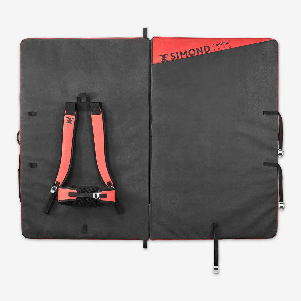 Crveni jastuk za boldering BIGBLOCKER 2.0 1,4 m x 1,1 m