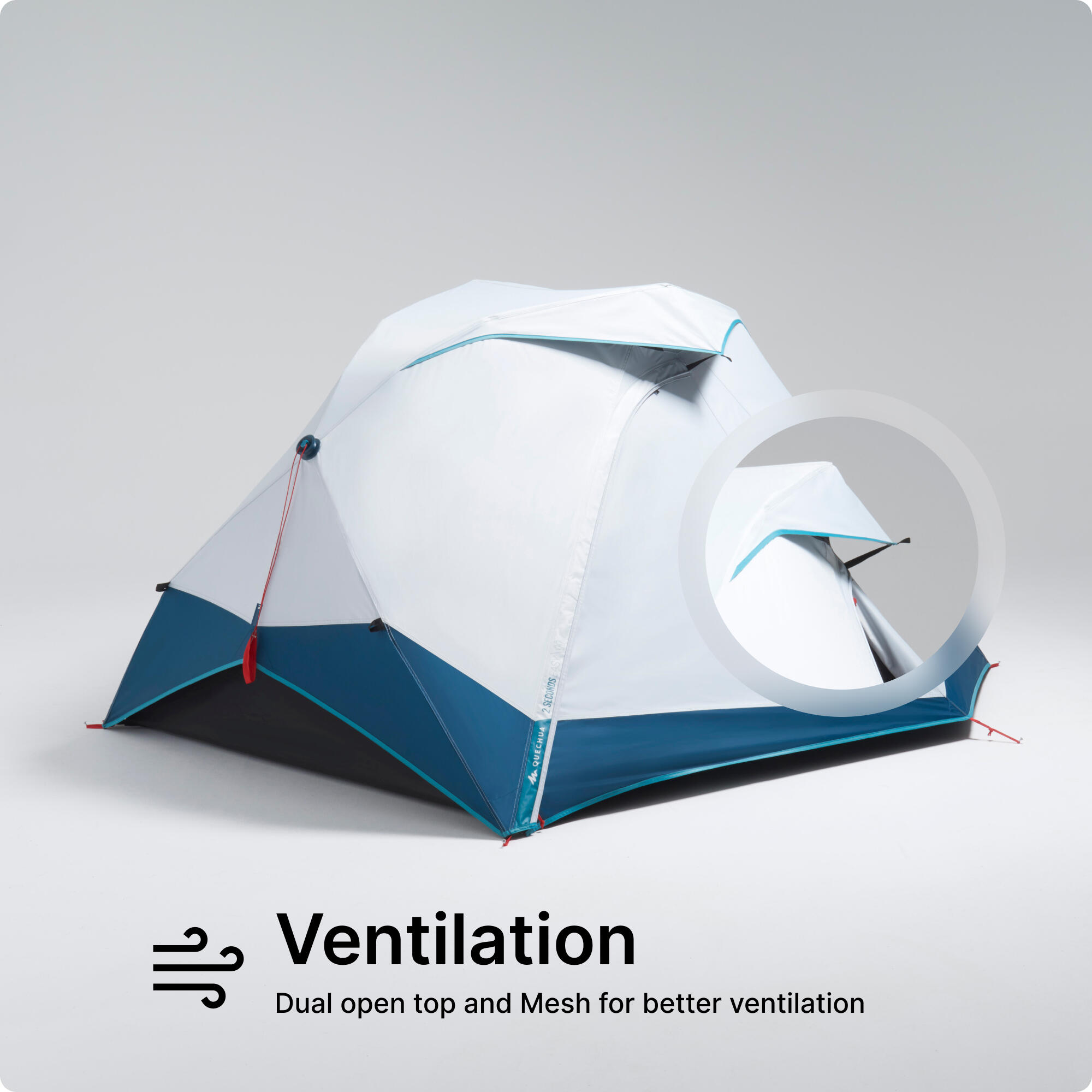 Buy 2 Seconds Camping Tent For 2 People Online | Decathlon