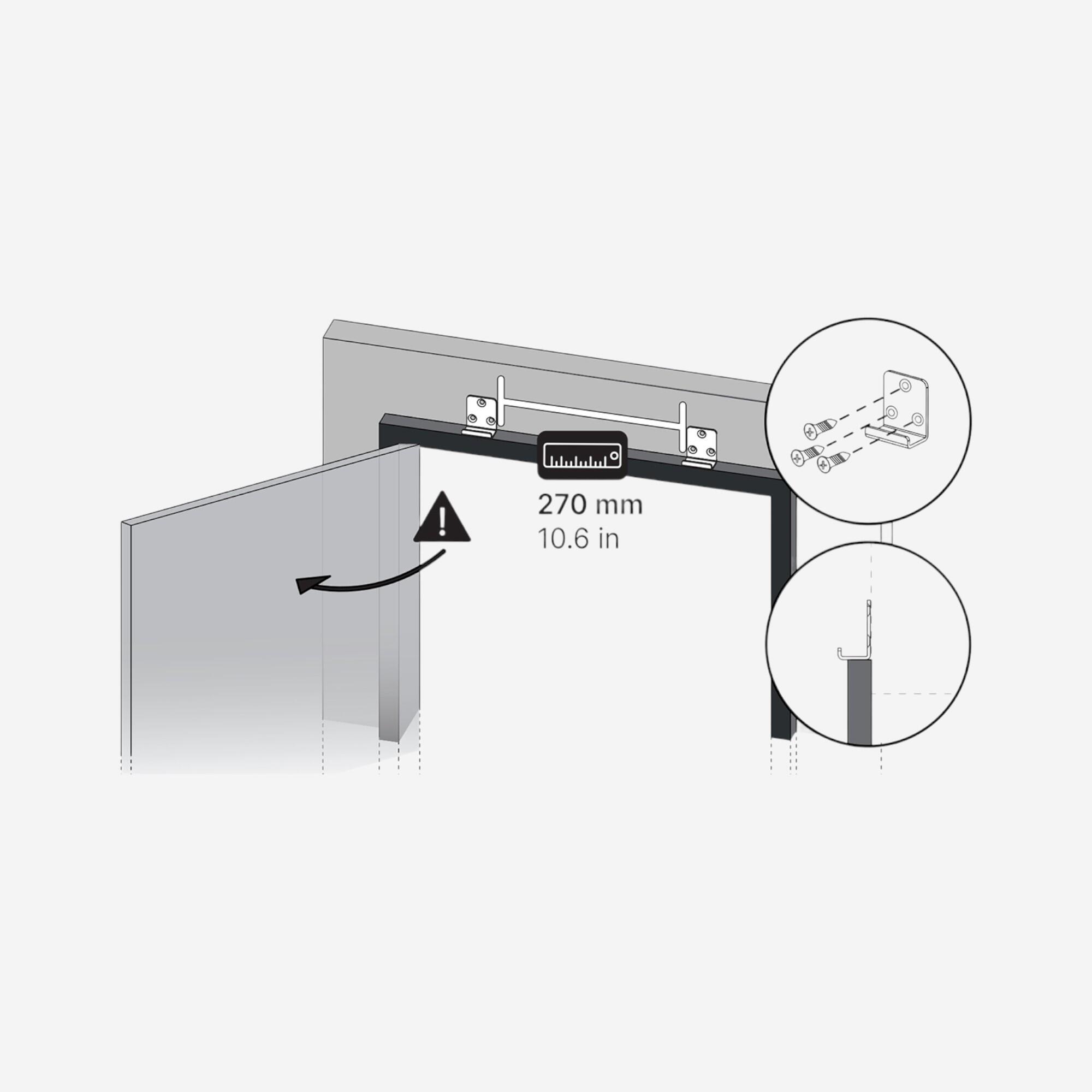 Barre de traction pour porte 15/17