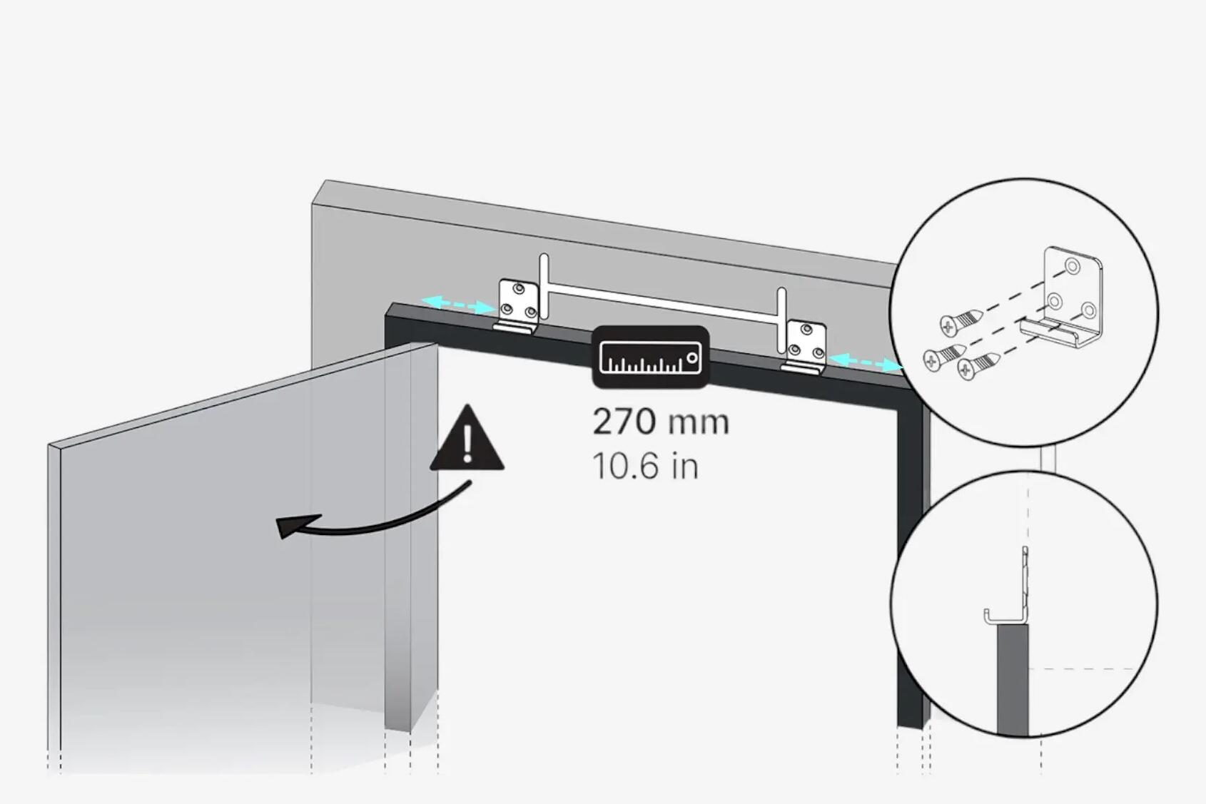 MONTAGE, PFLEGE/WARTUNG &amp; REPARATUR KLIMMZUGSTANGE TÜR DOOR PULL UP BAR DOMYOS DECATHLON 8938852 