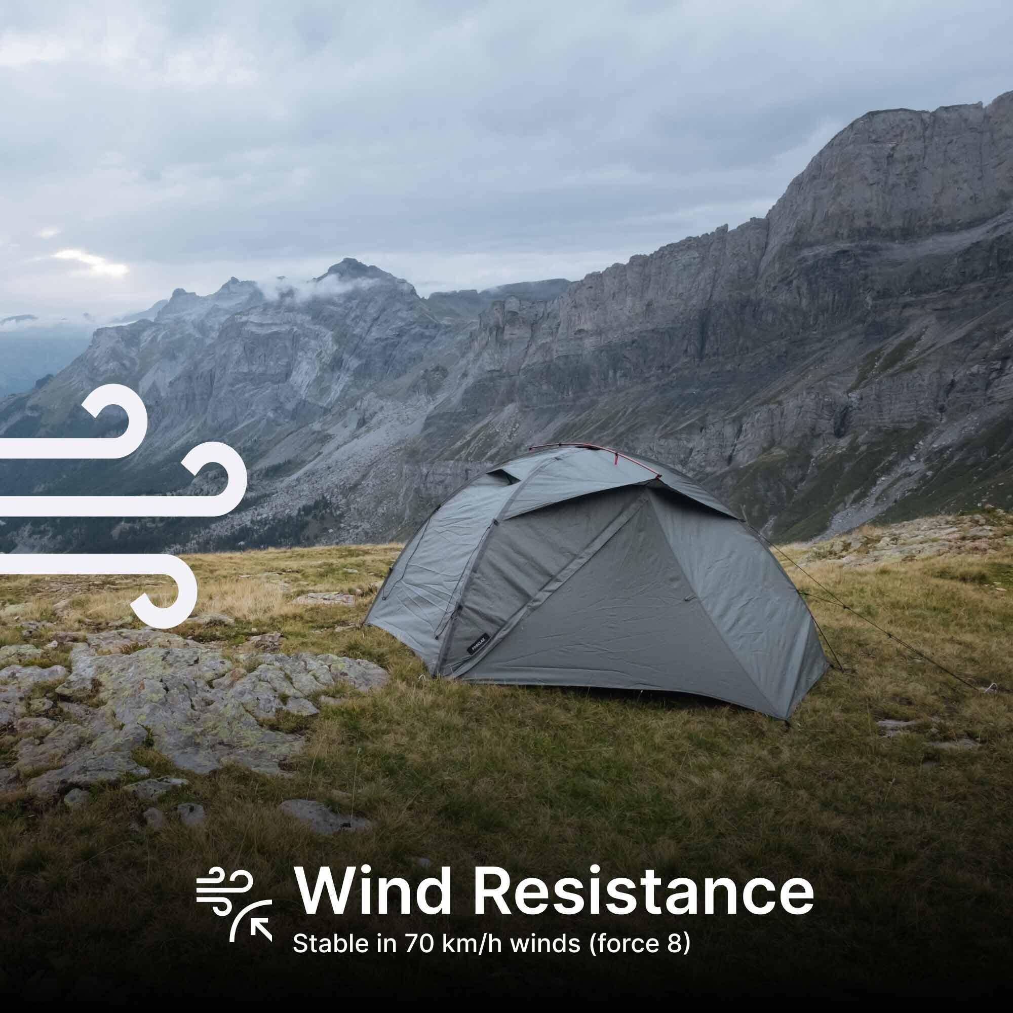 Three-person trekking dome tent MT500 -  5