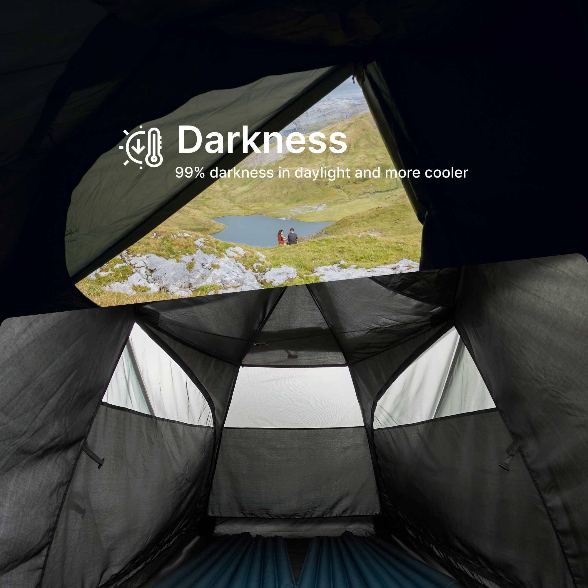 Three-person trekking dome tent MT500 -  4
