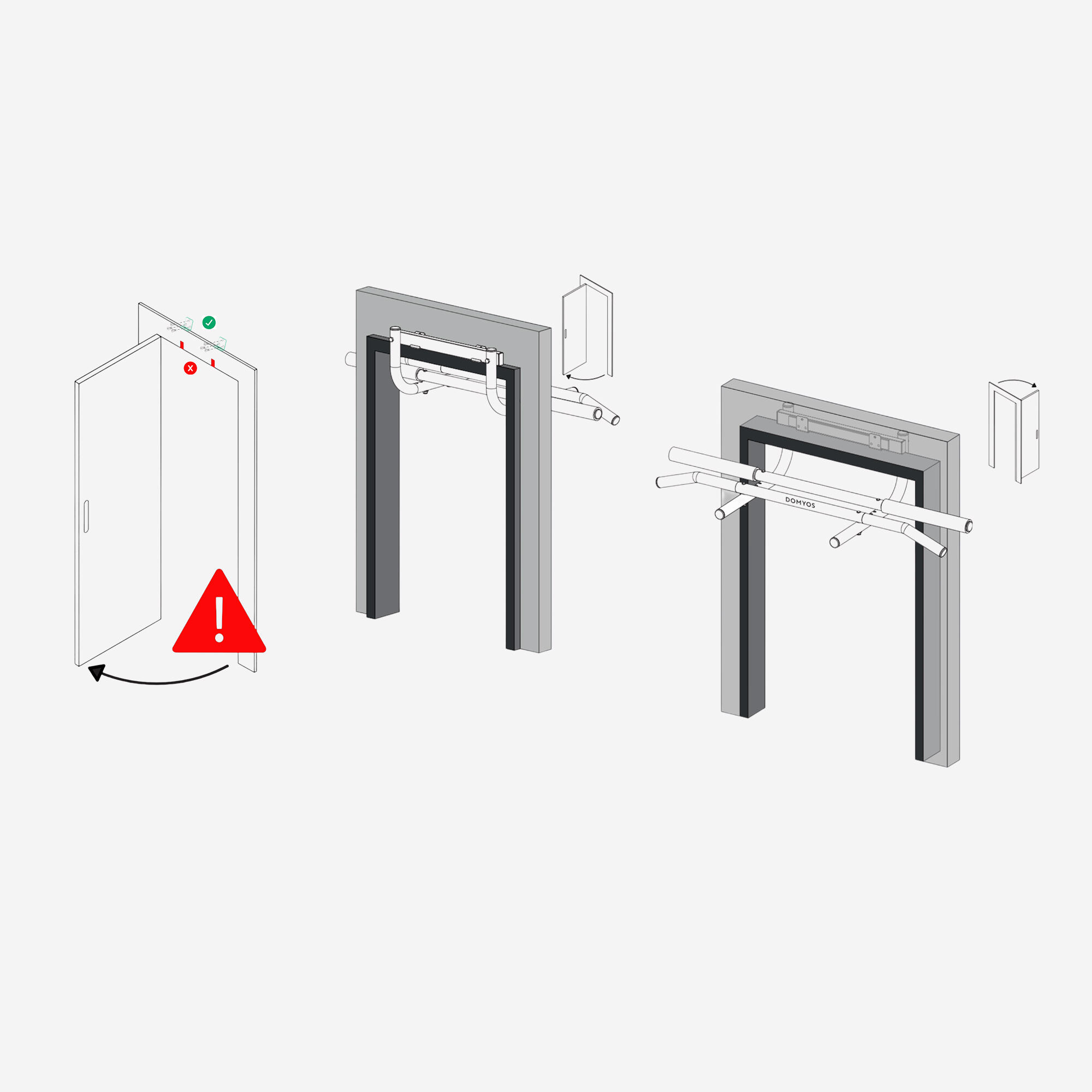 Barre de traction pour porte - DOMYOS