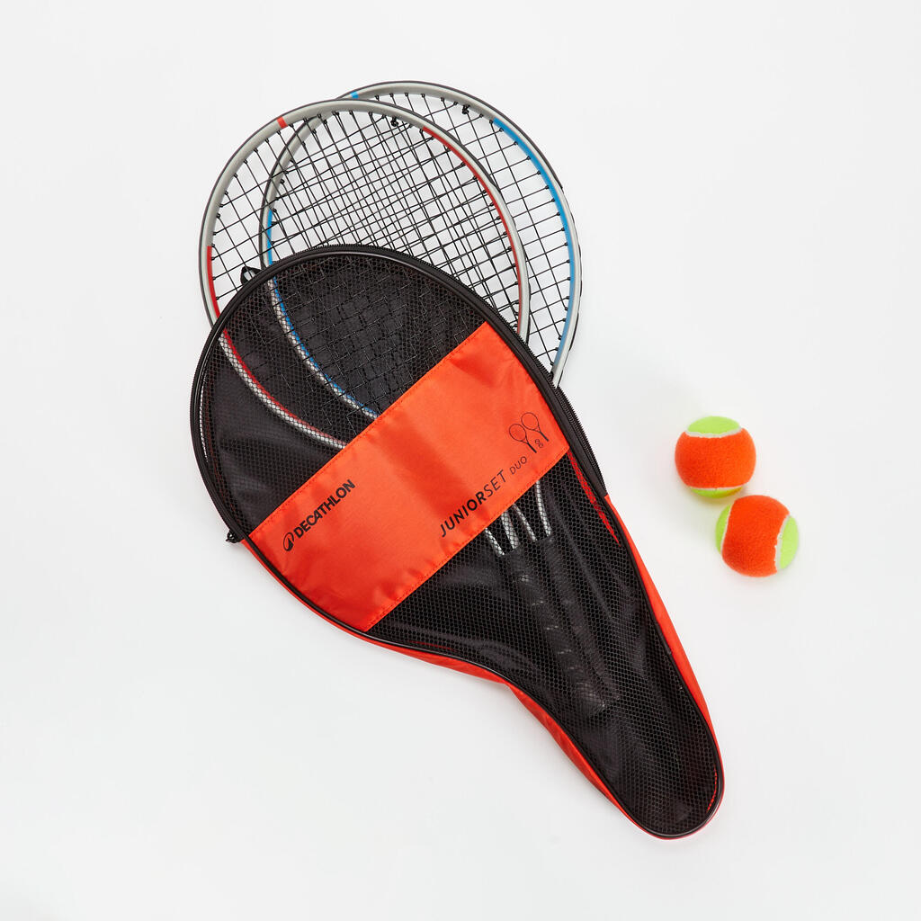 Dečji komplet za tenis 2 reketa ESSENTILA 21" + 2 loptice + 1 torba