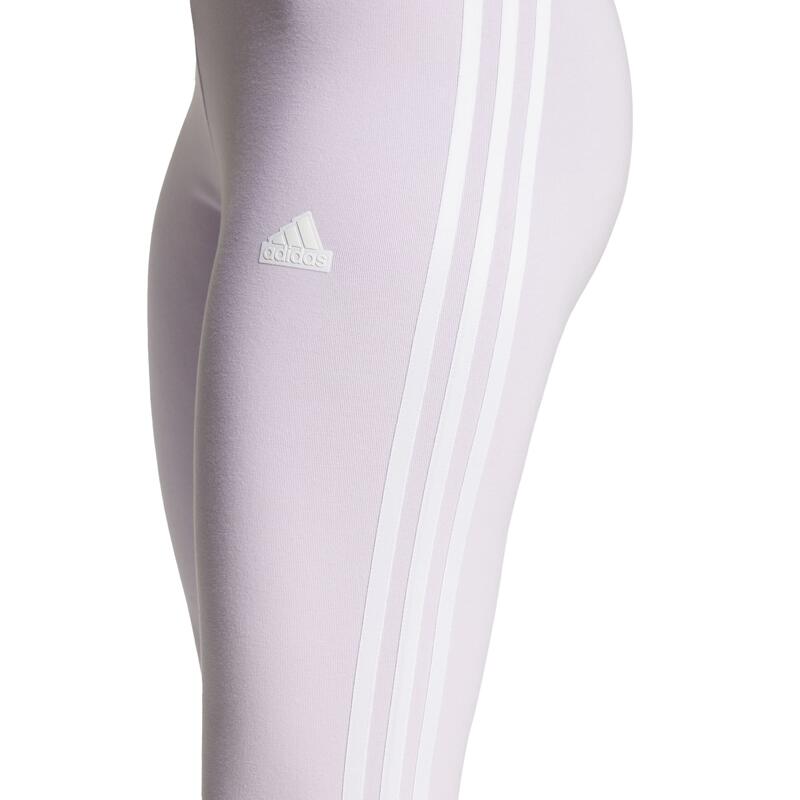 Legging imprimé 3 bandes Adidas femme - lavande