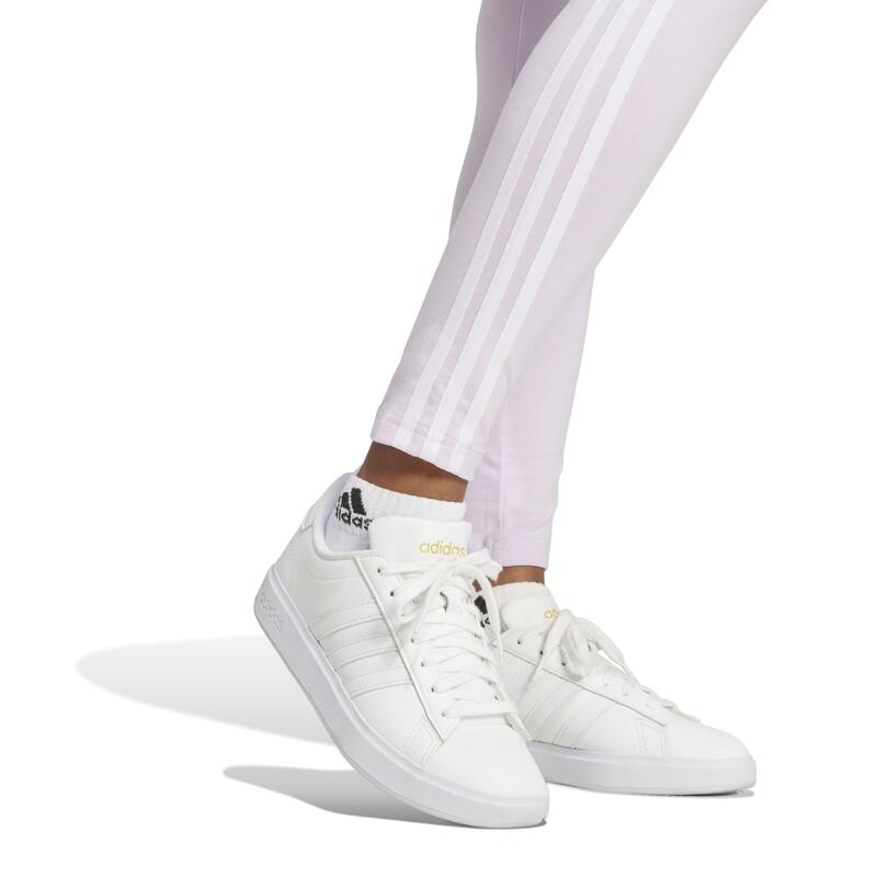 Legging imprimé 3 bandes Adidas femme - lavande