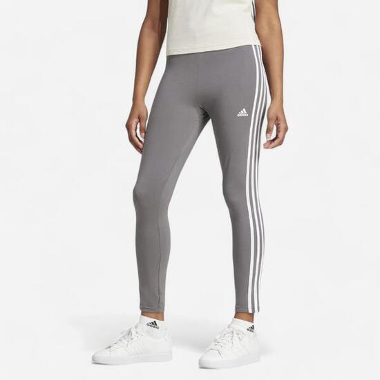 ADIDAS Leggings Damen 3 Streifen Print - dunkelgrau
