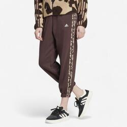 Pantalon imprimé 3 bandes Adidas femme - marron