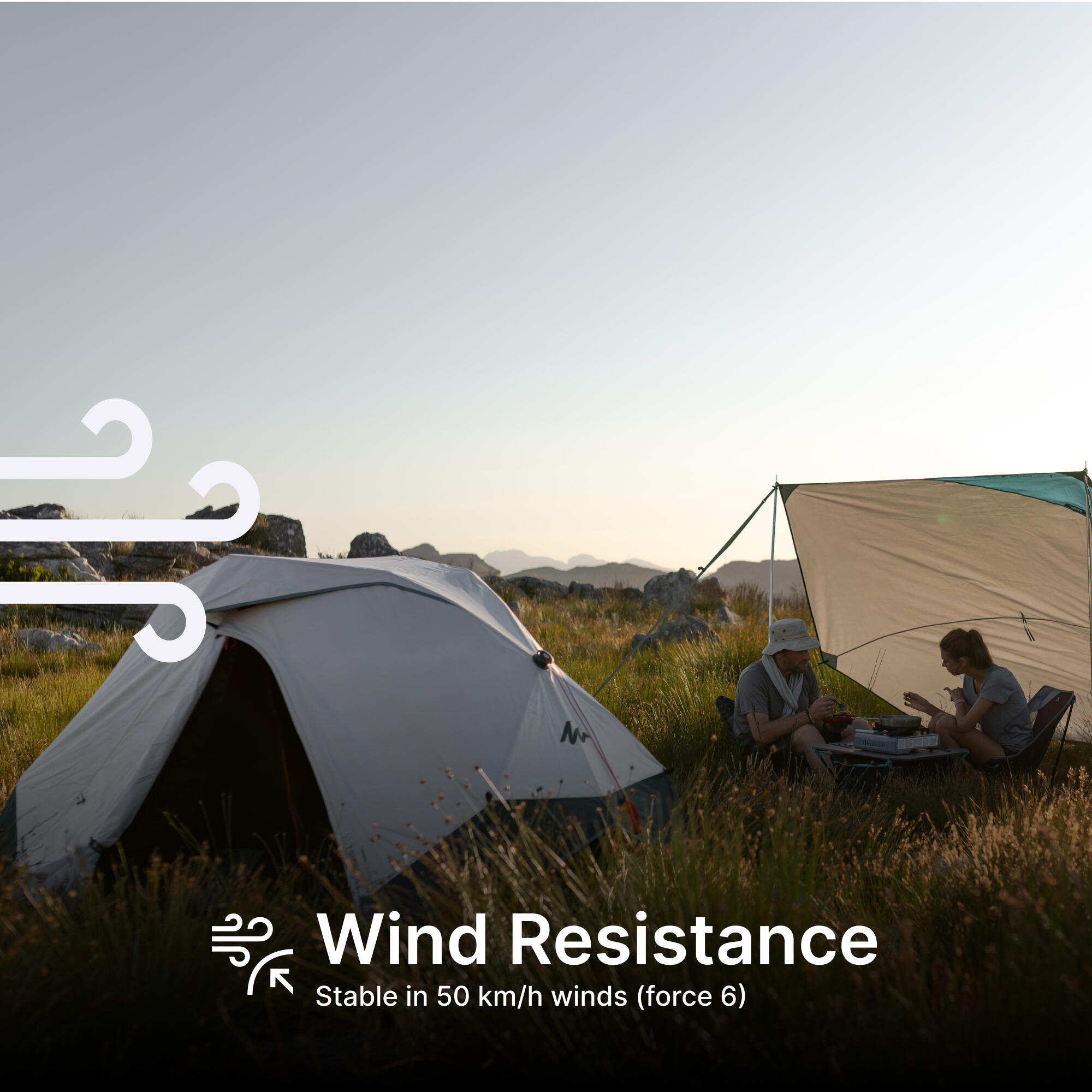 Tente de camping 3 personnes, 2 Seconds Fresh & Black 8/46