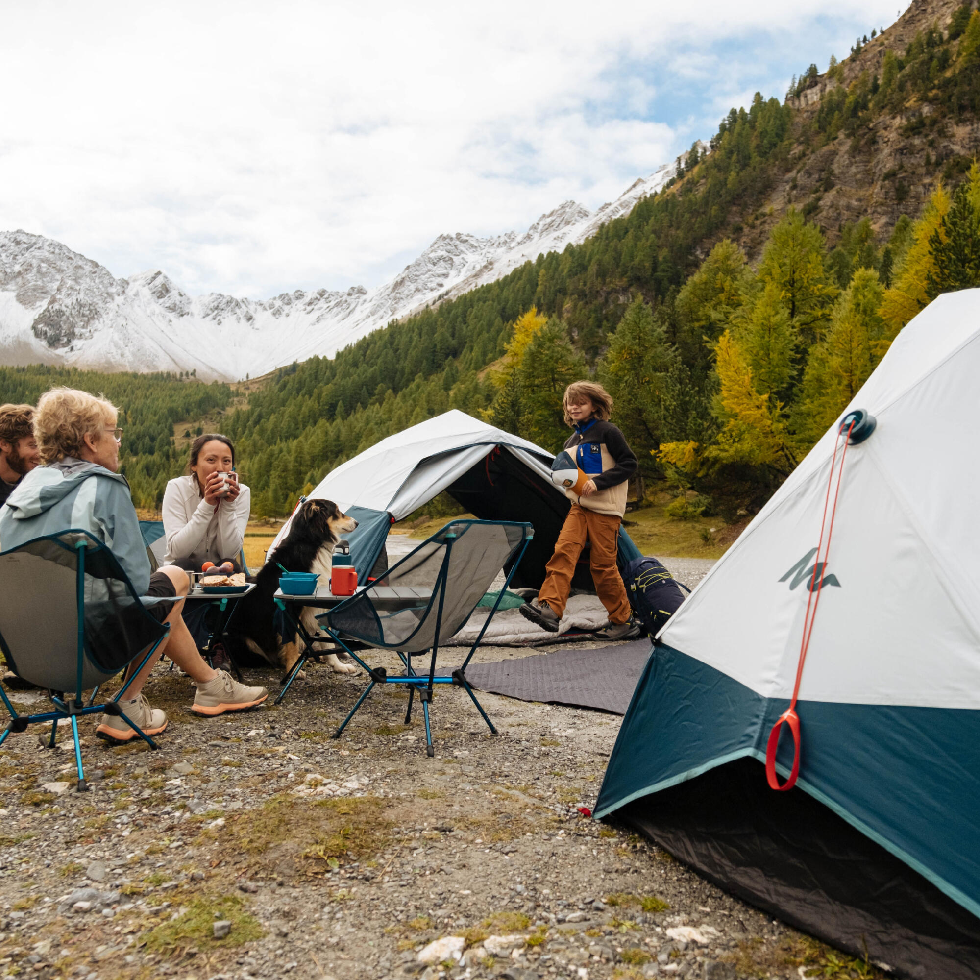 3-Person Camping Tent, 2 Seconds Easy Fresh & Black - QUECHUA