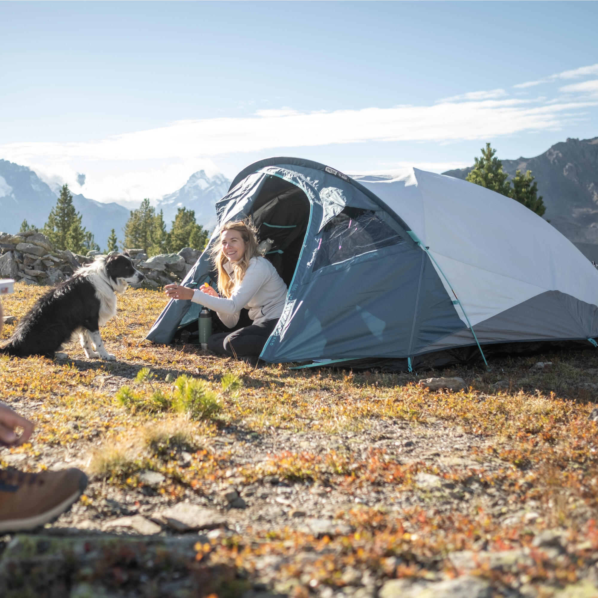 Kampeertent voor 3 personen MH100 XL Fresh & Black 27/57