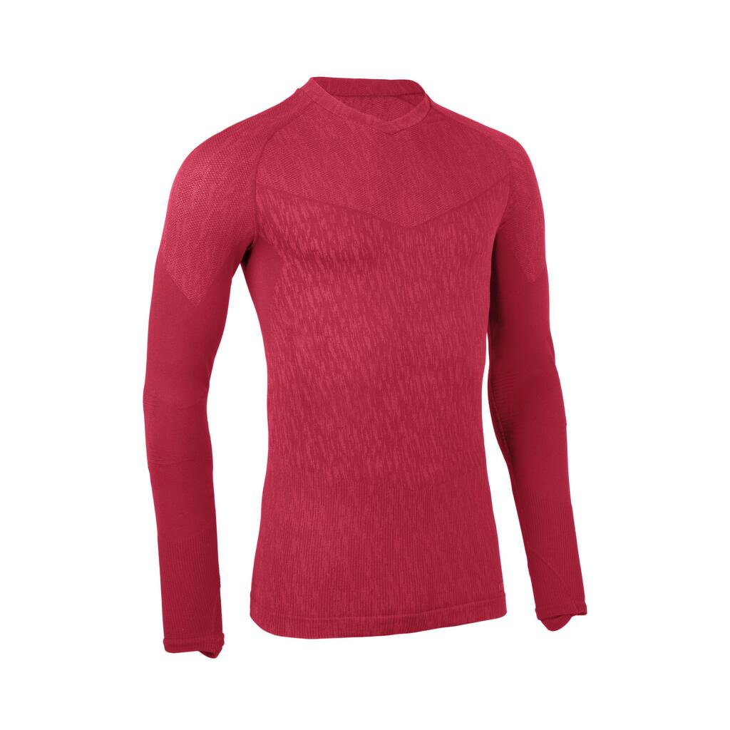 Adult Long-Sleeved Thermal Base Layer Top Keepdry - Cardinal Pink