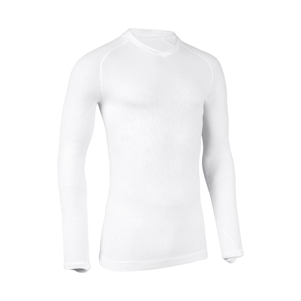Adult Long-Sleeved Thermal Base Layer Top Keepdry - White